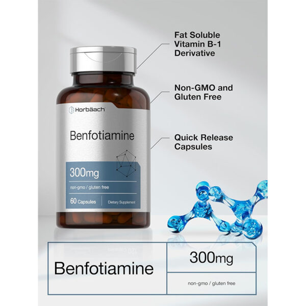 Benfotiamina 300mg Horbaach | 60 Cápsulas