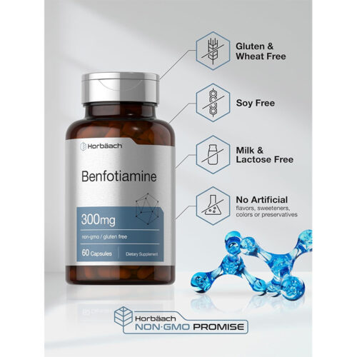 Benfotiamina 300mg Horbaach | 60 Cápsulas - Image 4