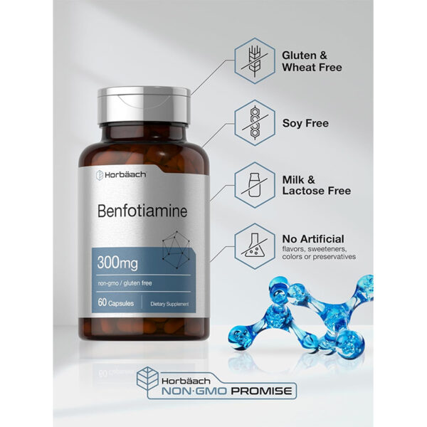 Benfotiamina 300mg Horbaach | 60 Cápsulas