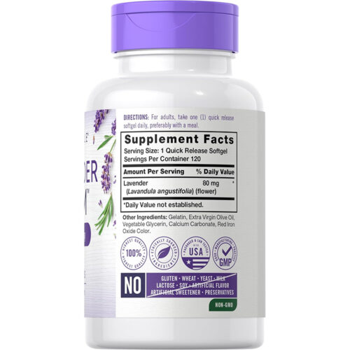 Lavanda 80mg Carlyle | 120 Softgel - Image 2