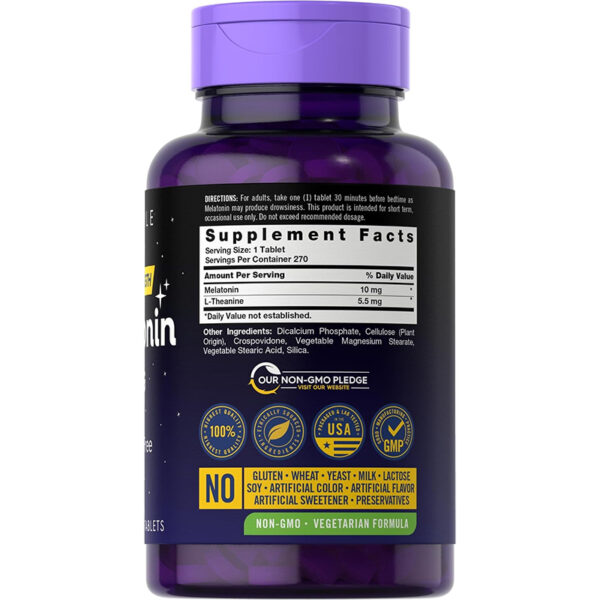 Melatonina 10mg con L-Teanina Carlyle | 270 Tabletas