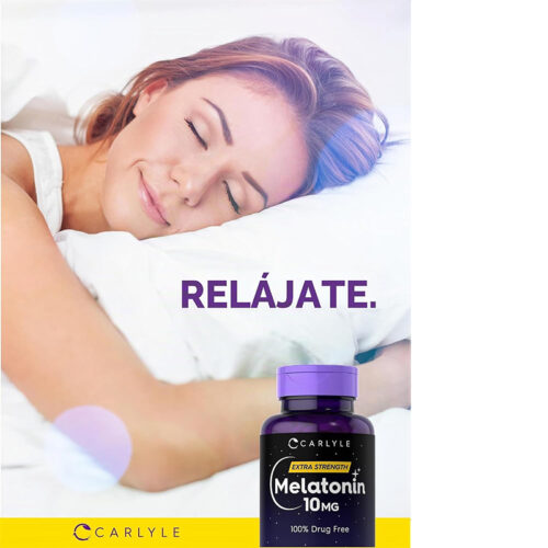 Melatonina 10mg con L-Teanina Carlyle | 270 Tabletas - Image 5