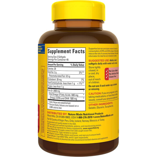 Omega 3 1000mg Nature Made | 90 Cápsulas