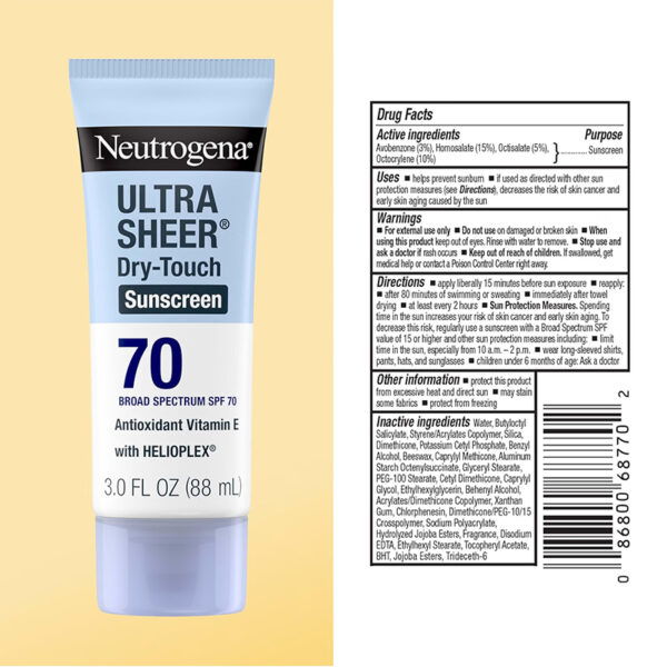 Protector Solar Neutrogena SPF 70 | 88 ml