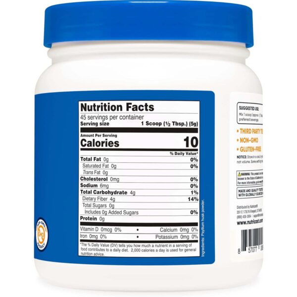 Psyllium Husk Nutricost en Polvo | 227 g