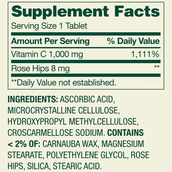 Vitamina C 1000mg Spring Valley | 500 Tabletas