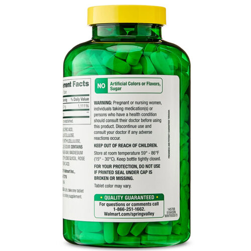 Vitamina C 1000mg Spring Valley | 500 Tabletas - Image 3