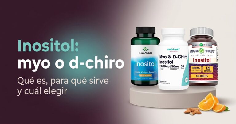 Inositol Nutricost Women myo y d-chiro, Swanson 650 mg y Amazing Formulas 1000 mg